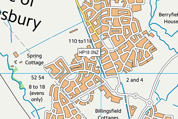 HP18 0NZ map - OS VectorMap District (Ordnance Survey) HP18 0NZ map - OS VectorMap District (Ordnance Survey)