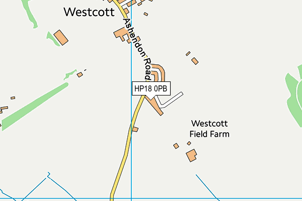 HP18 0PB map - OS VectorMap District (Ordnance Survey) HP18 0PB map - OS VectorMap District (Ordnance Survey)