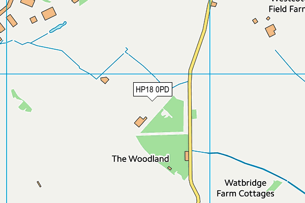 HP18 0PD map - OS VectorMap District (Ordnance Survey) HP18 0PD map - OS VectorMap District (Ordnance Survey)