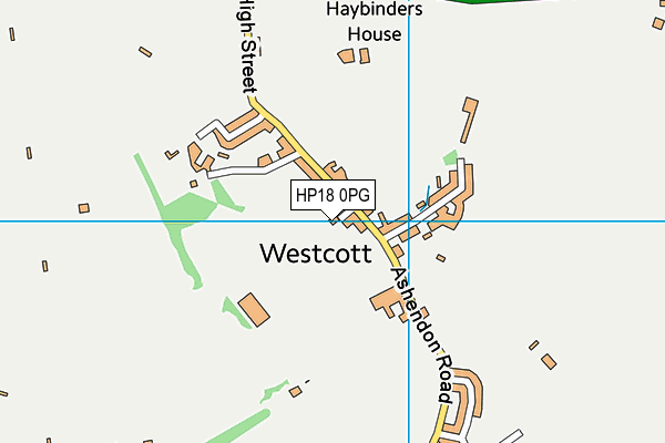 HP18 0PG map - OS VectorMap District (Ordnance Survey) HP18 0PG map - OS VectorMap District (Ordnance Survey)