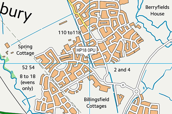 HP18 0PU map - OS VectorMap District (Ordnance Survey) HP18 0PU map - OS VectorMap District (Ordnance Survey)