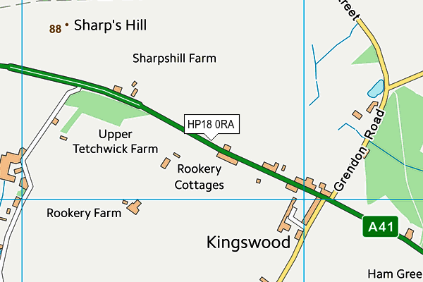 HP18 0RA map - OS VectorMap District (Ordnance Survey) HP18 0RA map - OS VectorMap District (Ordnance Survey)
