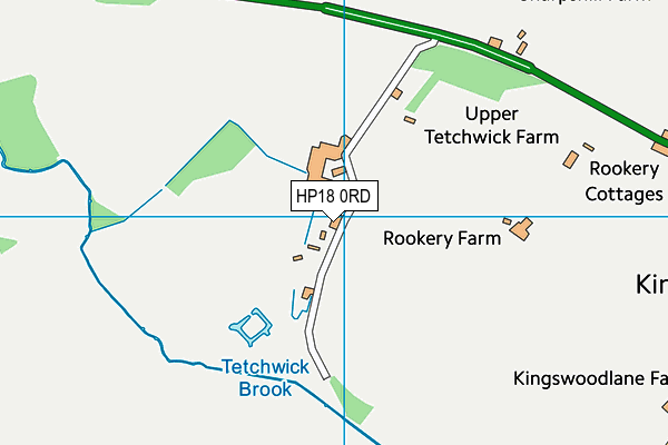 HP18 0RD map - OS VectorMap District (Ordnance Survey)