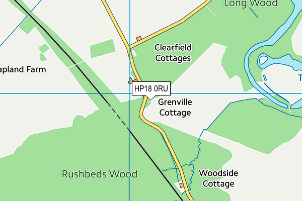 HP18 0RU map - OS VectorMap District (Ordnance Survey) HP18 0RU map - OS VectorMap District (Ordnance Survey)