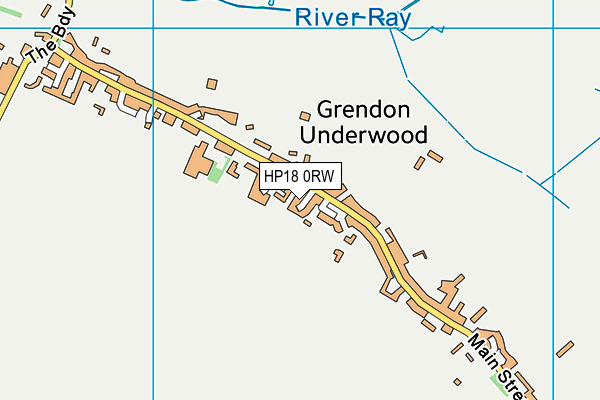 HP18 0RW map - OS VectorMap District (Ordnance Survey) HP18 0RW map - OS VectorMap District (Ordnance Survey)