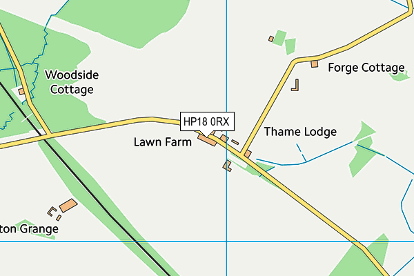 HP18 0RX map - OS VectorMap District (Ordnance Survey)
