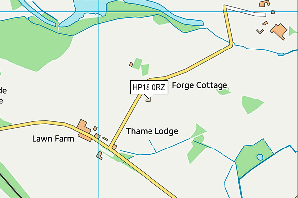 HP18 0RZ map - OS VectorMap District (Ordnance Survey) HP18 0RZ map - OS VectorMap District (Ordnance Survey)