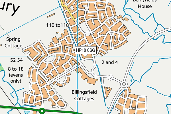 HP18 0SG map - OS VectorMap District (Ordnance Survey) HP18 0SG map - OS VectorMap District (Ordnance Survey)