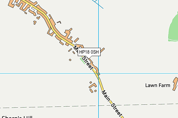 HP18 0SH map - OS VectorMap District (Ordnance Survey)