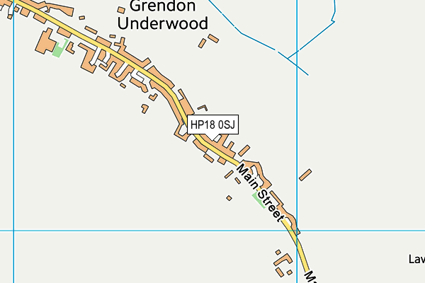 HP18 0SJ map - OS VectorMap District (Ordnance Survey)