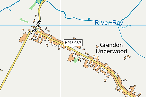 HP18 0SP map - OS VectorMap District (Ordnance Survey)