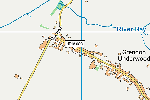 HP18 0SQ map - OS VectorMap District (Ordnance Survey) HP18 0SQ map - OS VectorMap District (Ordnance Survey)