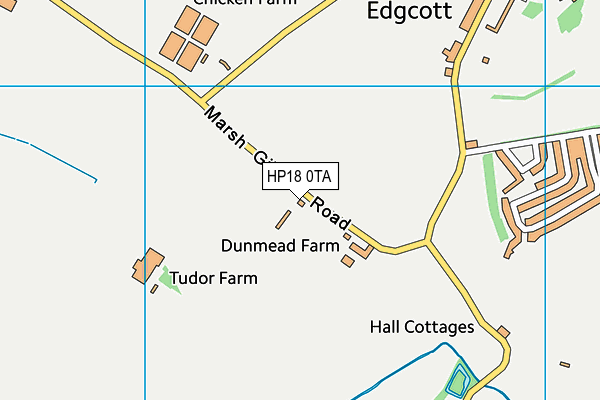 HP18 0TA map - OS VectorMap District (Ordnance Survey) HP18 0TA map - OS VectorMap District (Ordnance Survey)