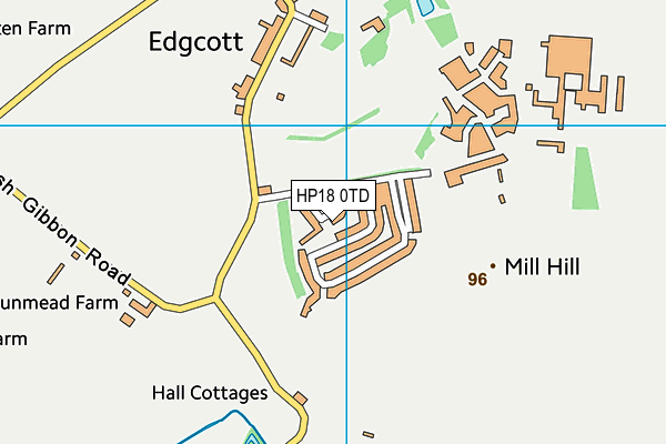 HP18 0TD map - OS VectorMap District (Ordnance Survey) HP18 0TD map - OS VectorMap District (Ordnance Survey)