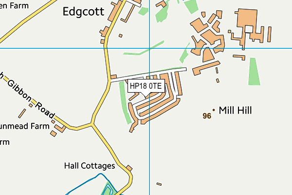 HP18 0TE map - OS VectorMap District (Ordnance Survey) HP18 0TE map - OS VectorMap District (Ordnance Survey)