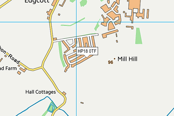 HP18 0TF map - OS VectorMap District (Ordnance Survey) HP18 0TF map - OS VectorMap District (Ordnance Survey)