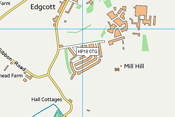 HP18 0TG map - OS VectorMap District (Ordnance Survey) HP18 0TG map - OS VectorMap District (Ordnance Survey)