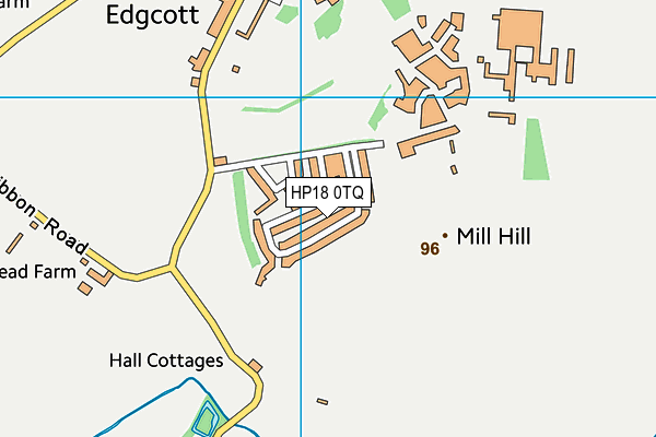 HP18 0TQ map - OS VectorMap District (Ordnance Survey) HP18 0TQ map - OS VectorMap District (Ordnance Survey)