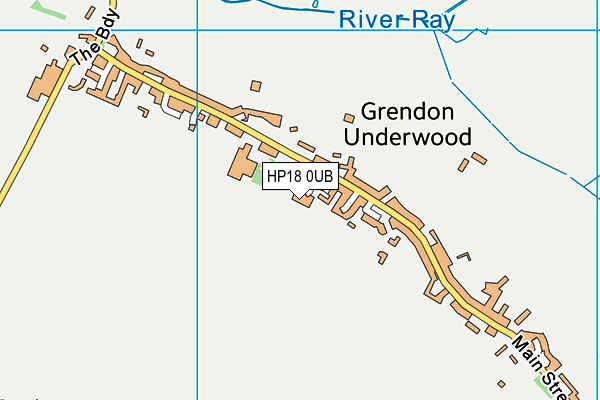 HP18 0UB map - OS VectorMap District (Ordnance Survey) HP18 0UB map - OS VectorMap District (Ordnance Survey)