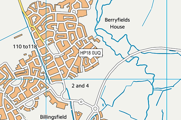 HP18 0UQ map - OS VectorMap District (Ordnance Survey) HP18 0UQ map - OS VectorMap District (Ordnance Survey)