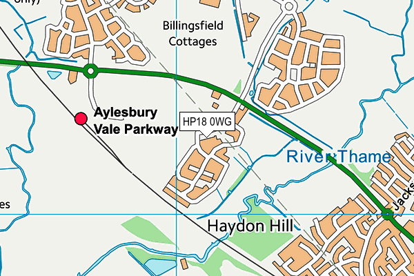 HP18 0WG map - OS VectorMap District (Ordnance Survey) HP18 0WG map - OS VectorMap District (Ordnance Survey)
