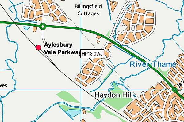 HP18 0WJ map - OS VectorMap District (Ordnance Survey) HP18 0WJ map - OS VectorMap District (Ordnance Survey)
