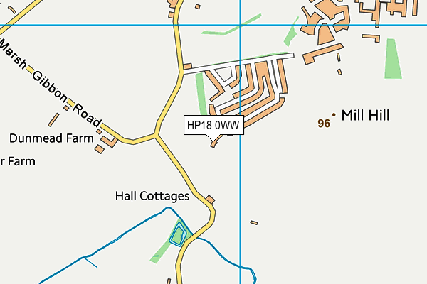 HP18 0WW map - OS VectorMap District (Ordnance Survey) HP18 0WW map - OS VectorMap District (Ordnance Survey)