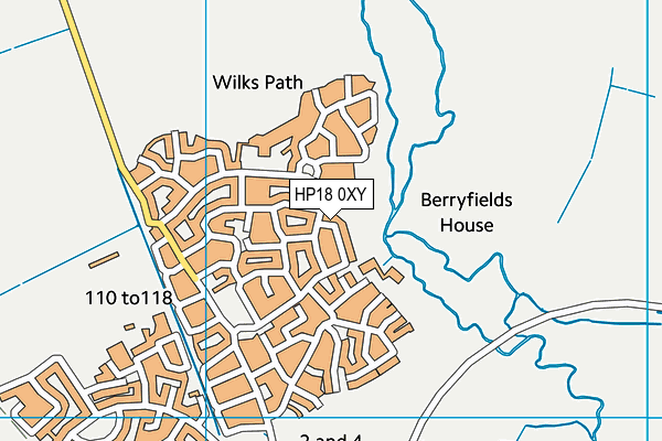 HP18 0XY map - OS VectorMap District (Ordnance Survey) HP18 0XY map - OS VectorMap District (Ordnance Survey)