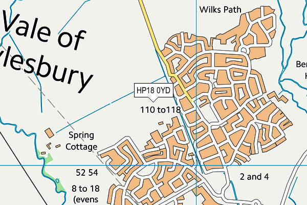 HP18 0YD map - OS VectorMap District (Ordnance Survey) HP18 0YD map - OS VectorMap District (Ordnance Survey)