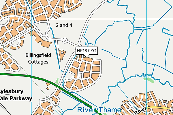HP18 0YG map - OS VectorMap District (Ordnance Survey) HP18 0YG map - OS VectorMap District (Ordnance Survey)