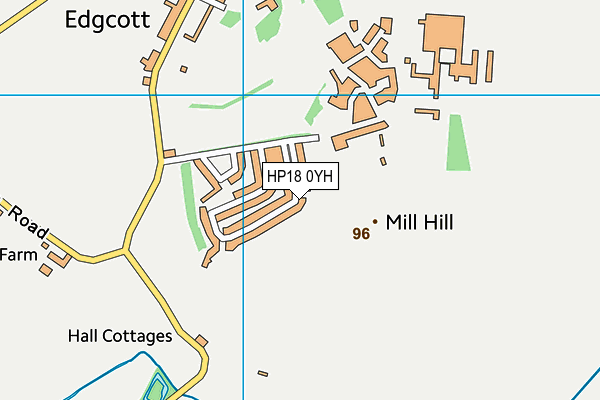 HP18 0YH map - OS VectorMap District (Ordnance Survey) HP18 0YH map - OS VectorMap District (Ordnance Survey)