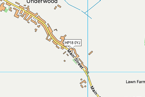 HP18 0YJ map - OS VectorMap District (Ordnance Survey) HP18 0YJ map - OS VectorMap District (Ordnance Survey)