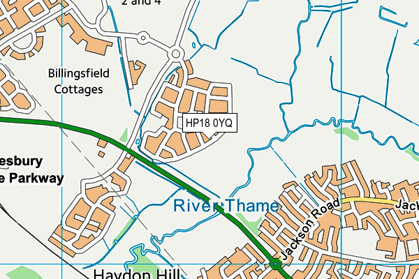 HP18 0YQ map - OS VectorMap District (Ordnance Survey) HP18 0YQ map - OS VectorMap District (Ordnance Survey)