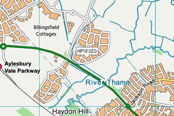 HP18 0ZG map - OS VectorMap District (Ordnance Survey) HP18 0ZG map - OS VectorMap District (Ordnance Survey)