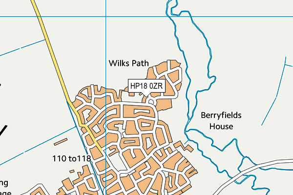 HP18 0ZR map - OS VectorMap District (Ordnance Survey) HP18 0ZR map - OS VectorMap District (Ordnance Survey)