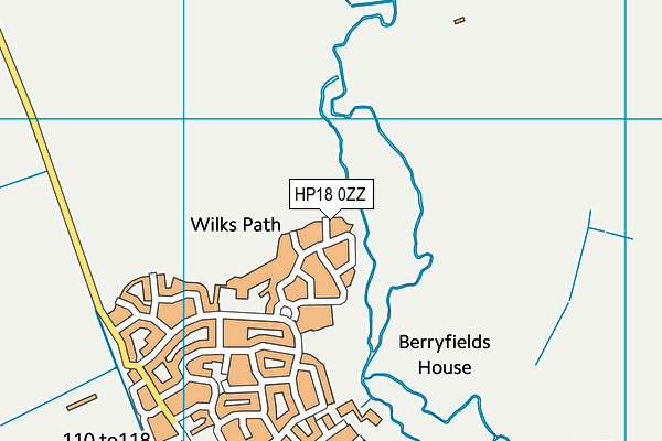 HP18 0ZZ map - OS VectorMap District (Ordnance Survey) HP18 0ZZ map - OS VectorMap District (Ordnance Survey)