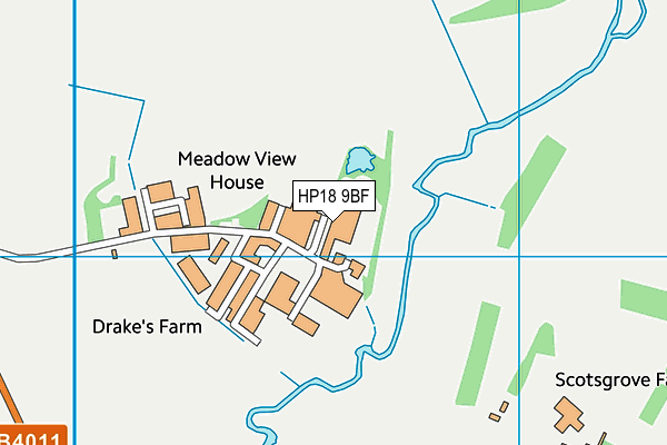 HP18 9BF map - OS VectorMap District (Ordnance Survey) HP18 9BF map - OS VectorMap District (Ordnance Survey)