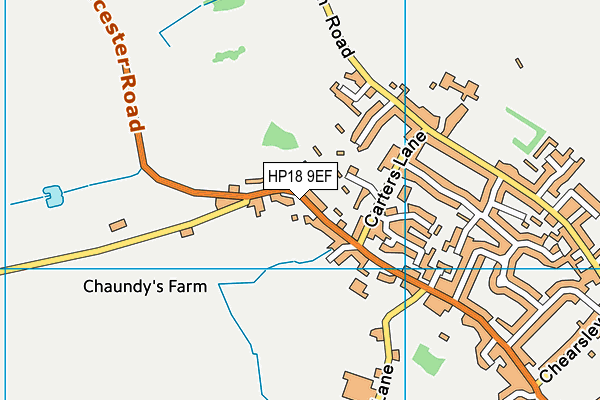 HP18 9EF map - OS VectorMap District (Ordnance Survey) HP18 9EF map - OS VectorMap District (Ordnance Survey)