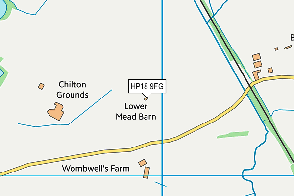 HP18 9FG map - OS VectorMap District (Ordnance Survey) HP18 9FG map - OS VectorMap District (Ordnance Survey)