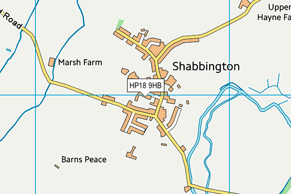 HP18 9HB map - OS VectorMap District (Ordnance Survey) HP18 9HB map - OS VectorMap District (Ordnance Survey)