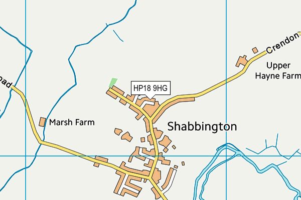 HP18 9HG map - OS VectorMap District (Ordnance Survey) HP18 9HG map - OS VectorMap District (Ordnance Survey)