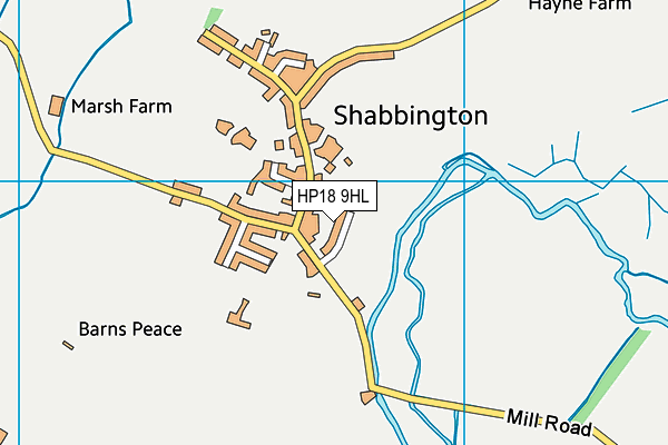 HP18 9HL map - OS VectorMap District (Ordnance Survey) HP18 9HL map - OS VectorMap District (Ordnance Survey)
