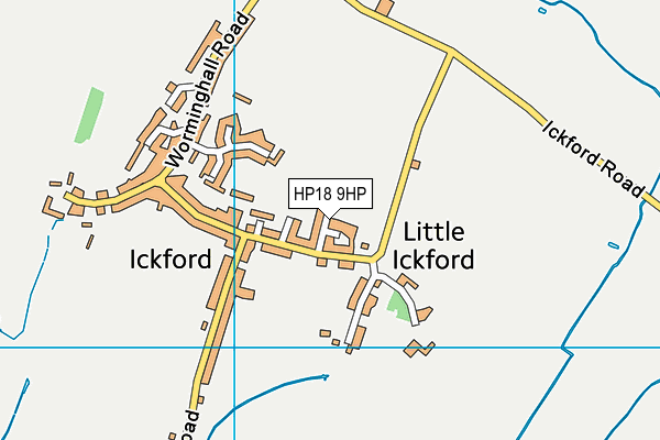 HP18 9HP map - OS VectorMap District (Ordnance Survey)