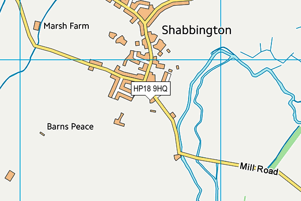 HP18 9HQ map - OS VectorMap District (Ordnance Survey) HP18 9HQ map - OS VectorMap District (Ordnance Survey)