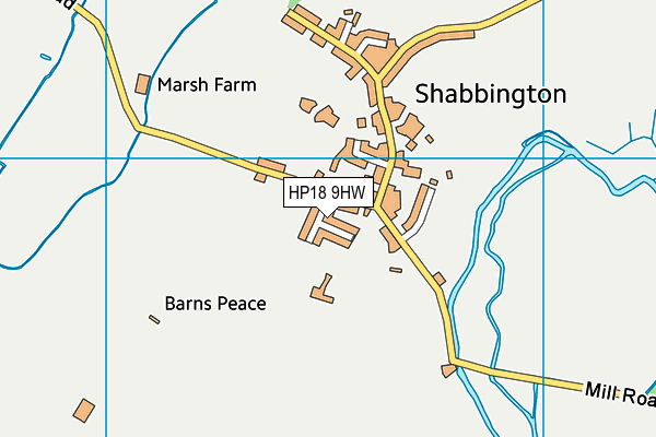 HP18 9HW map - OS VectorMap District (Ordnance Survey) HP18 9HW map - OS VectorMap District (Ordnance Survey)