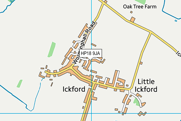 HP18 9JA map - OS VectorMap District (Ordnance Survey) HP18 9JA map - OS VectorMap District (Ordnance Survey)