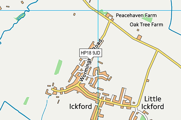 HP18 9JD map - OS VectorMap District (Ordnance Survey) HP18 9JD map - OS VectorMap District (Ordnance Survey)