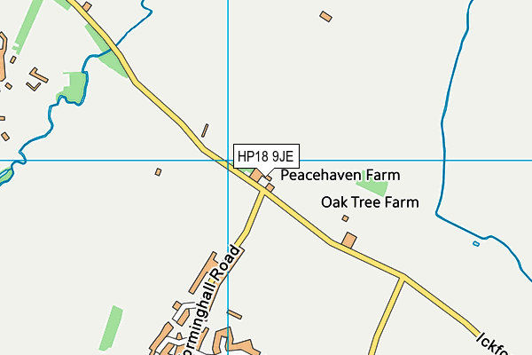 HP18 9JE map - OS VectorMap District (Ordnance Survey) HP18 9JE map - OS VectorMap District (Ordnance Survey)