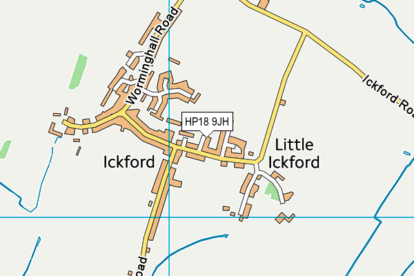HP18 9JH map - OS VectorMap District (Ordnance Survey) HP18 9JH map - OS VectorMap District (Ordnance Survey)