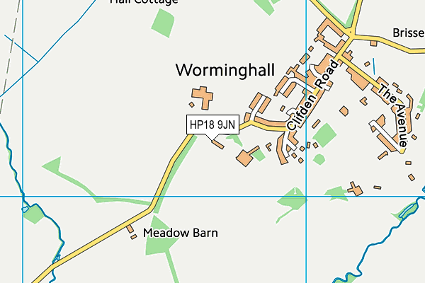 HP18 9JN map - OS VectorMap District (Ordnance Survey) HP18 9JN map - OS VectorMap District (Ordnance Survey)